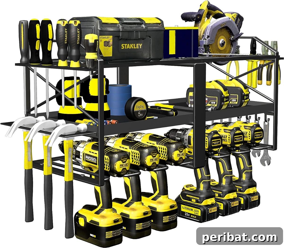 Smart Power Tool Storage Solutions 27 Spaclear Heavy-Duty Metal Power Tool Storage