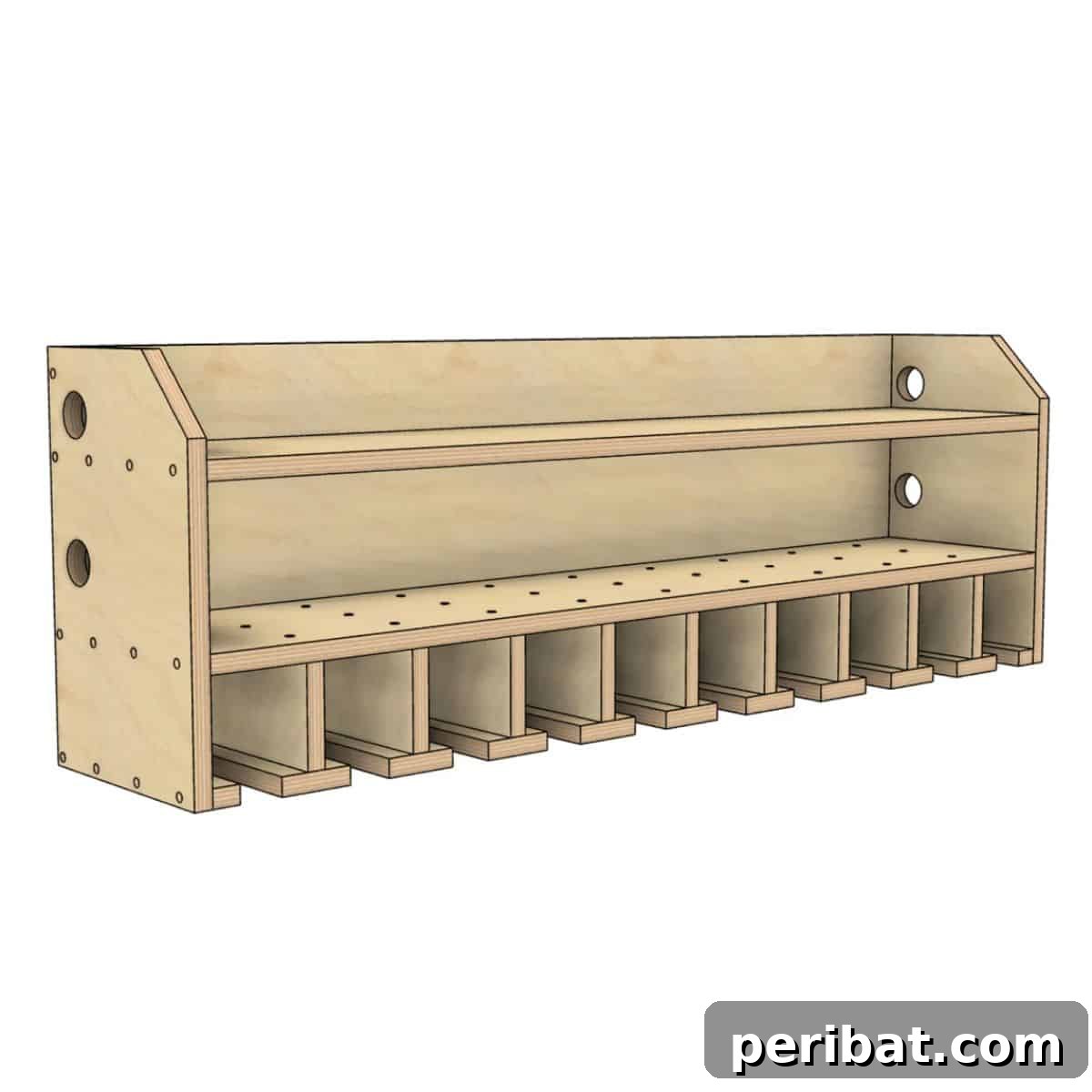 Smart Power Tool Storage Solutions 28 10 Slot DIY Cordless Power Tool Storage Shelf