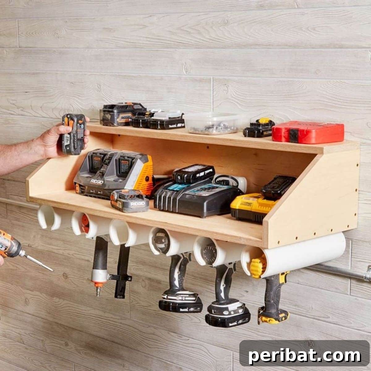 Smart Power Tool Storage Solutions 31 DIY Drill Organizer