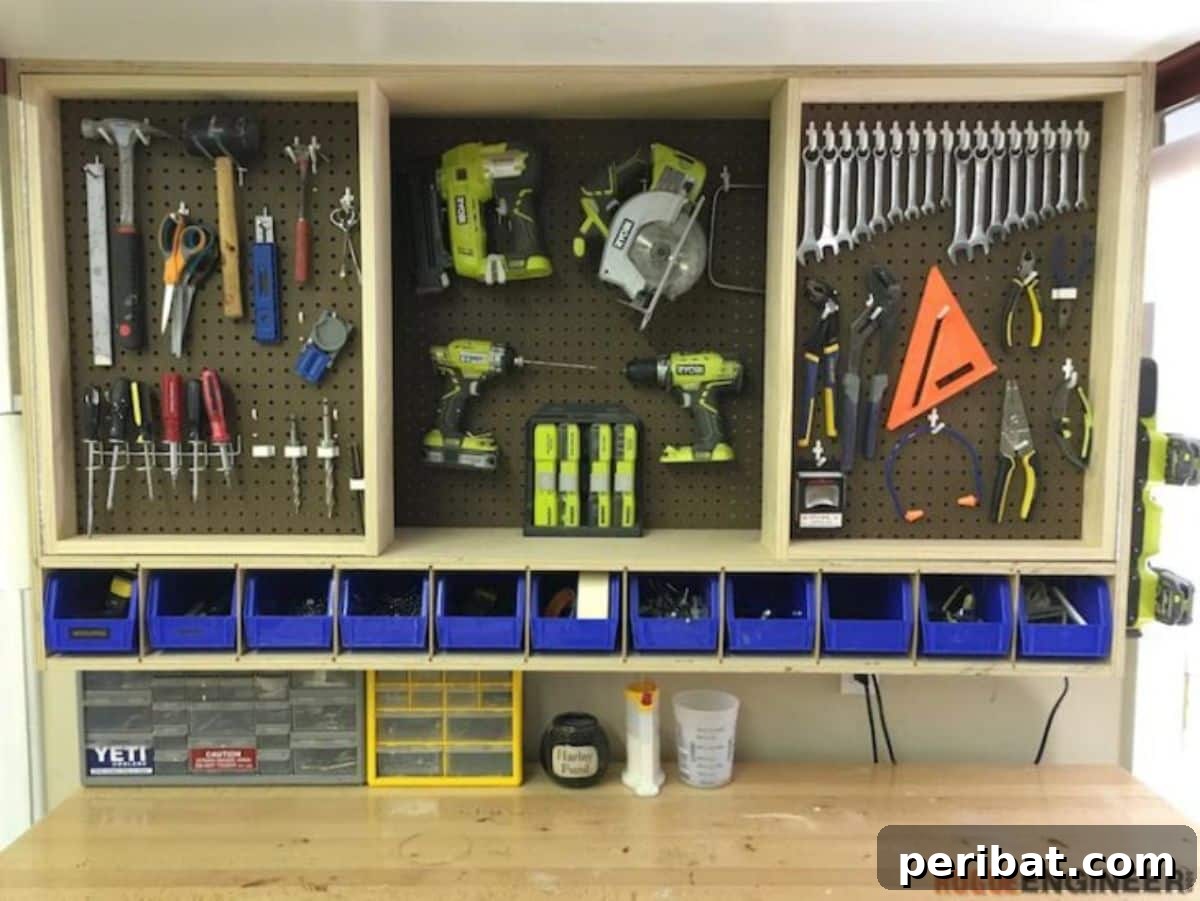 Smart Power Tool Storage Solutions 36 Expandable Tool Storage Wall Cabinet