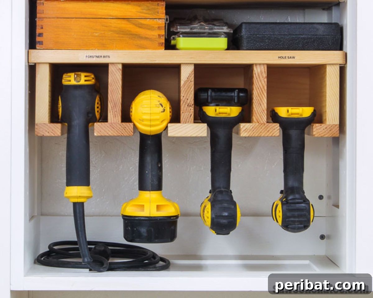 Smart Power Tool Storage Solutions 9 DIY Drill Storage Rack