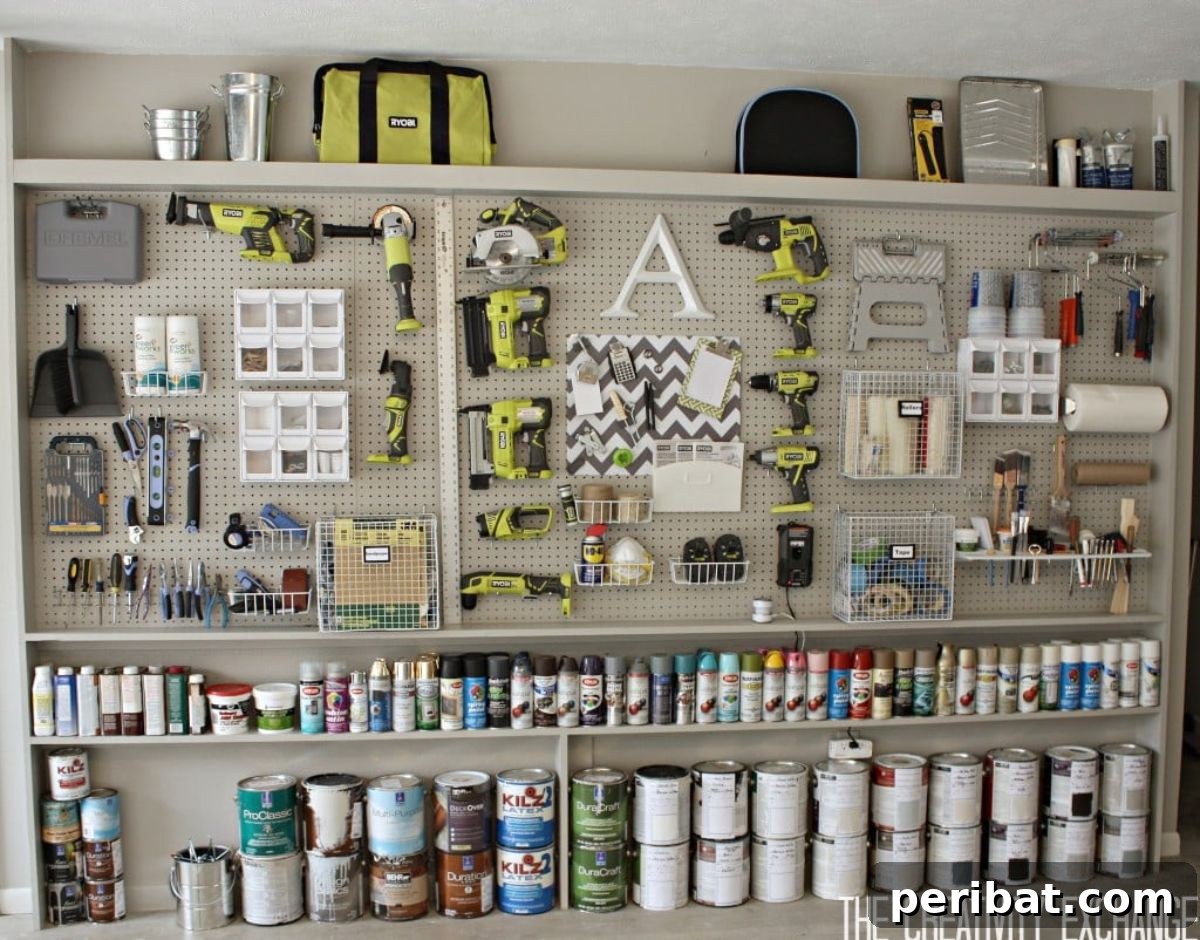 Smart Power Tool Storage Solutions 10 DIY Pegboard Tool Storage Wall