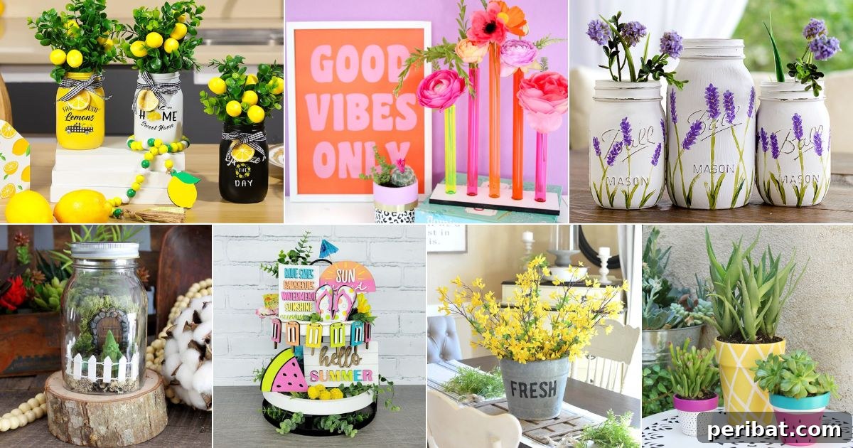 50 Summer DIY Projects to Brighten Your Home 2 50 DIY Summer Decorations and Ideas for a vibrant home.