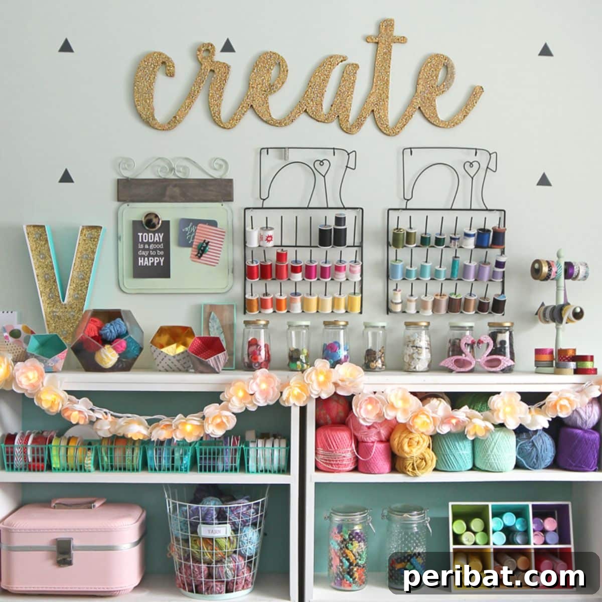 50 Summer DIY Projects to Brighten Your Home 14 DIY Floral Garland With Lights