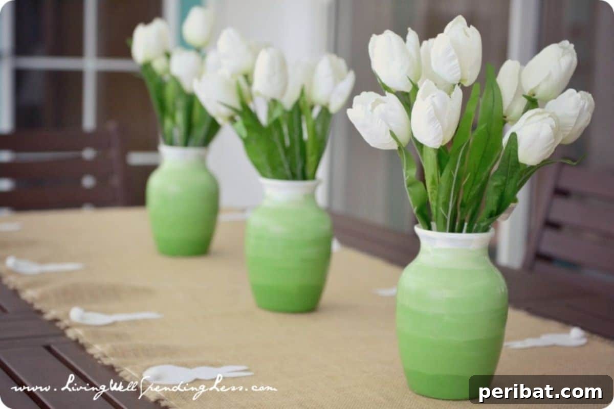 50 Summer DIY Projects to Brighten Your Home 40 Dollar Store Ombre Vases
