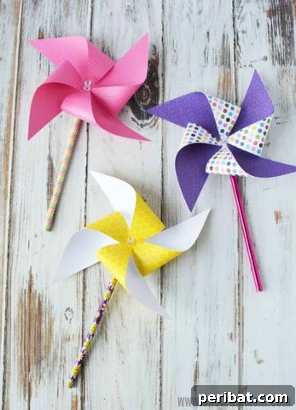 50 Summer DIY Projects to Brighten Your Home 50 DIY Paper Pinwheels