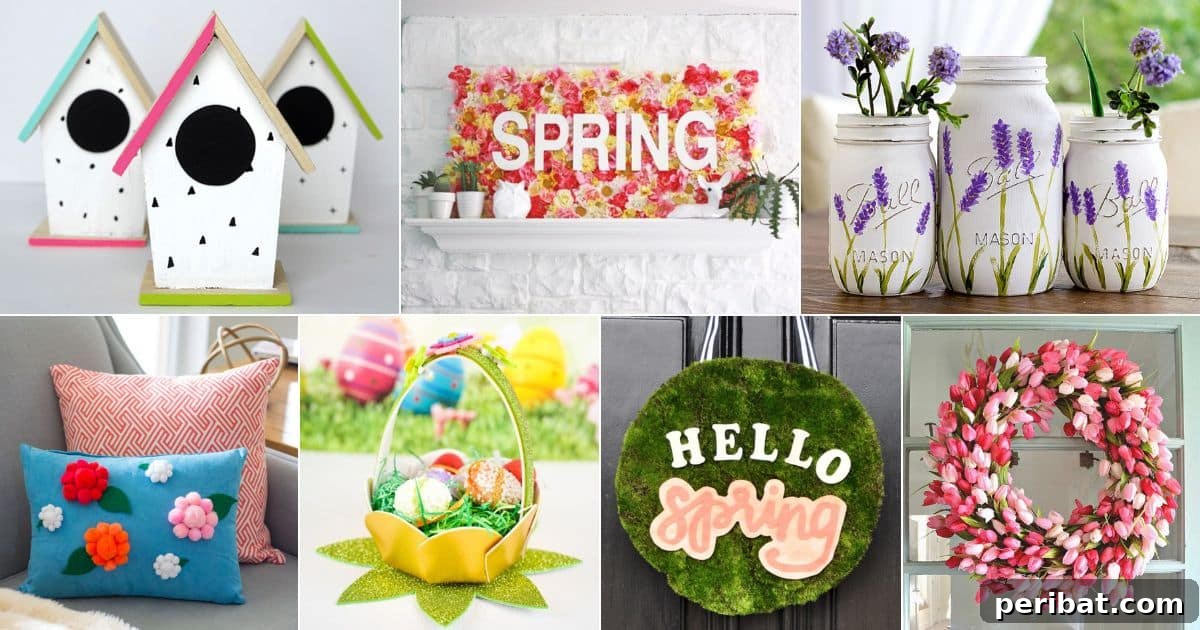 Craft Your Spring: 50 Fresh Home Decor Ideas 2 50 DIY Spring Decorations and Ideas to Refresh Your Home