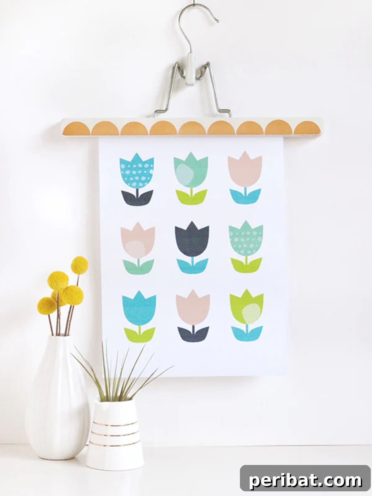 Craft Your Spring: 50 Fresh Home Decor Ideas 21 Printable Tulip Wall Art