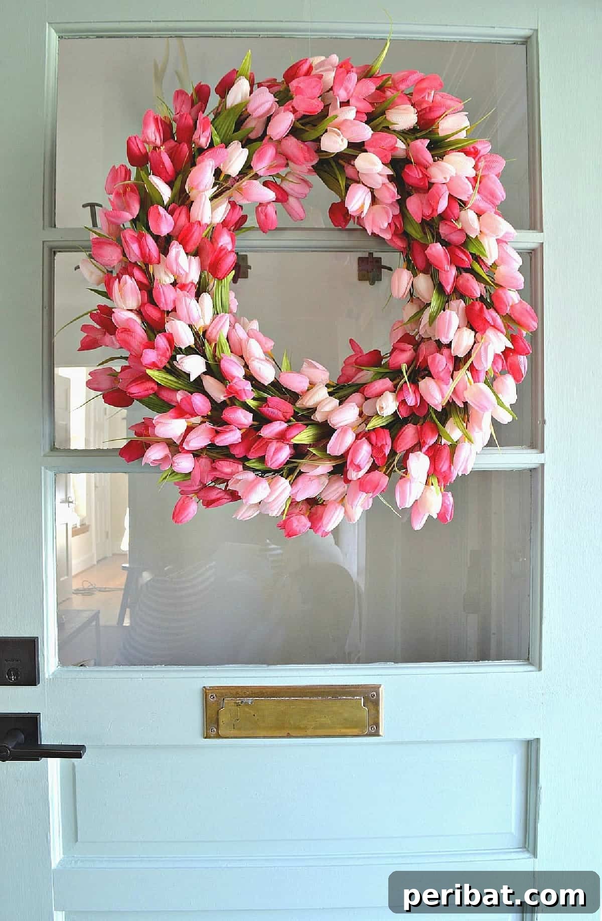Craft Your Spring: 50 Fresh Home Decor Ideas 23 Easy Tulip Wreath DIY