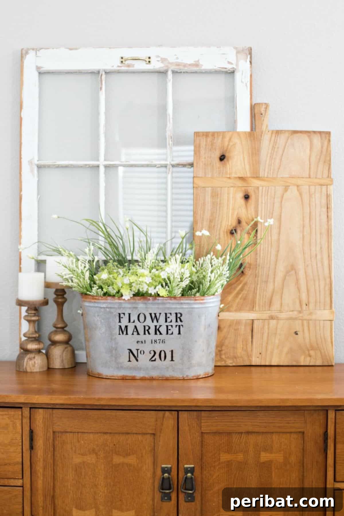 Craft Your Spring: 50 Fresh Home Decor Ideas 40 DIY Metal Flower Market Bucket