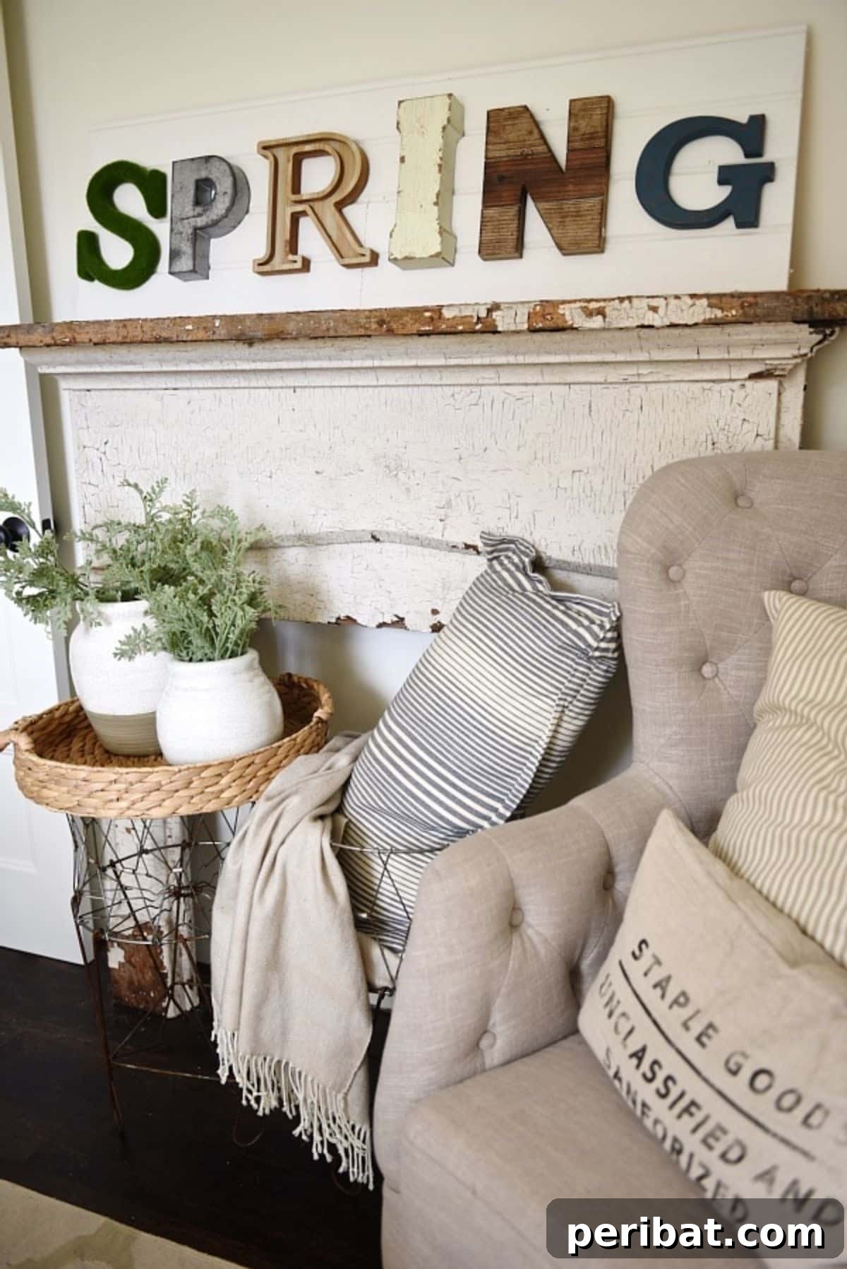 Craft Your Spring: 50 Fresh Home Decor Ideas 42 DIY Rustic Metal Letter Signs