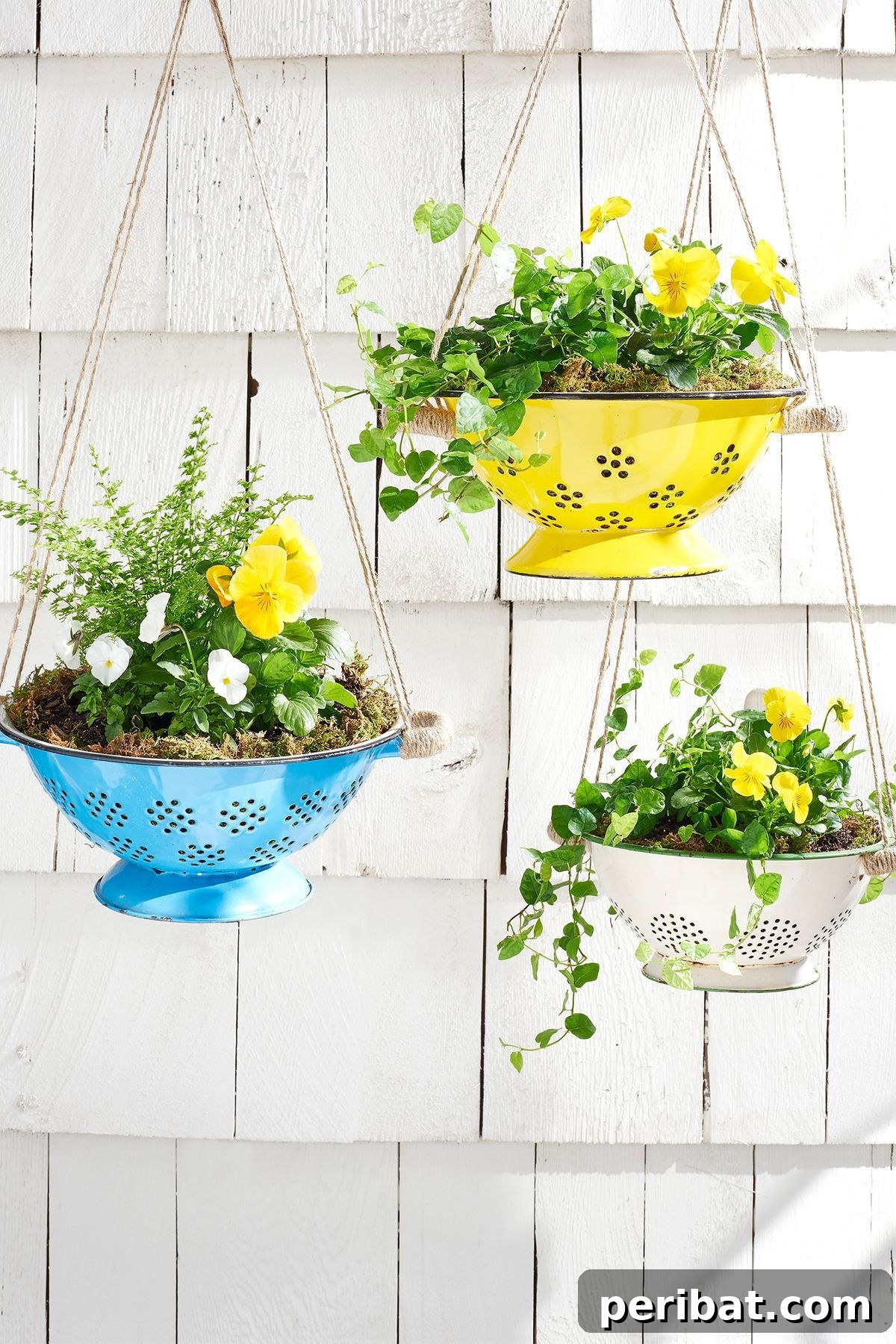 Craft Your Spring: 50 Fresh Home Decor Ideas 49 Convert a Colander Into a Planter