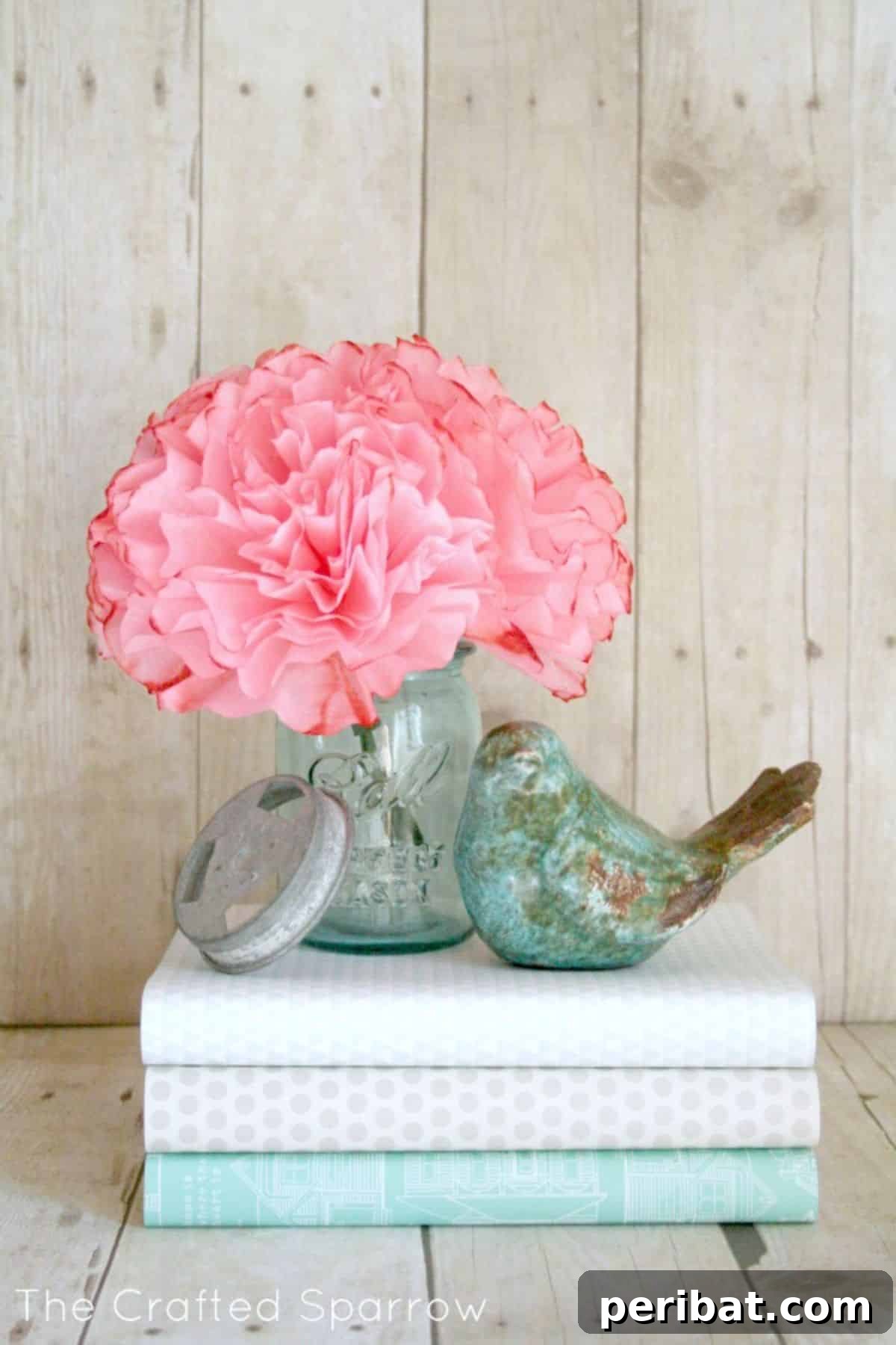 Craft Your Spring: 50 Fresh Home Decor Ideas 6 Coffee Filter Peonies