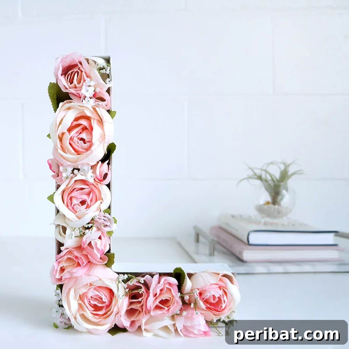 Craft Your Spring: 50 Fresh Home Decor Ideas 51 Blooming Monogram DIY