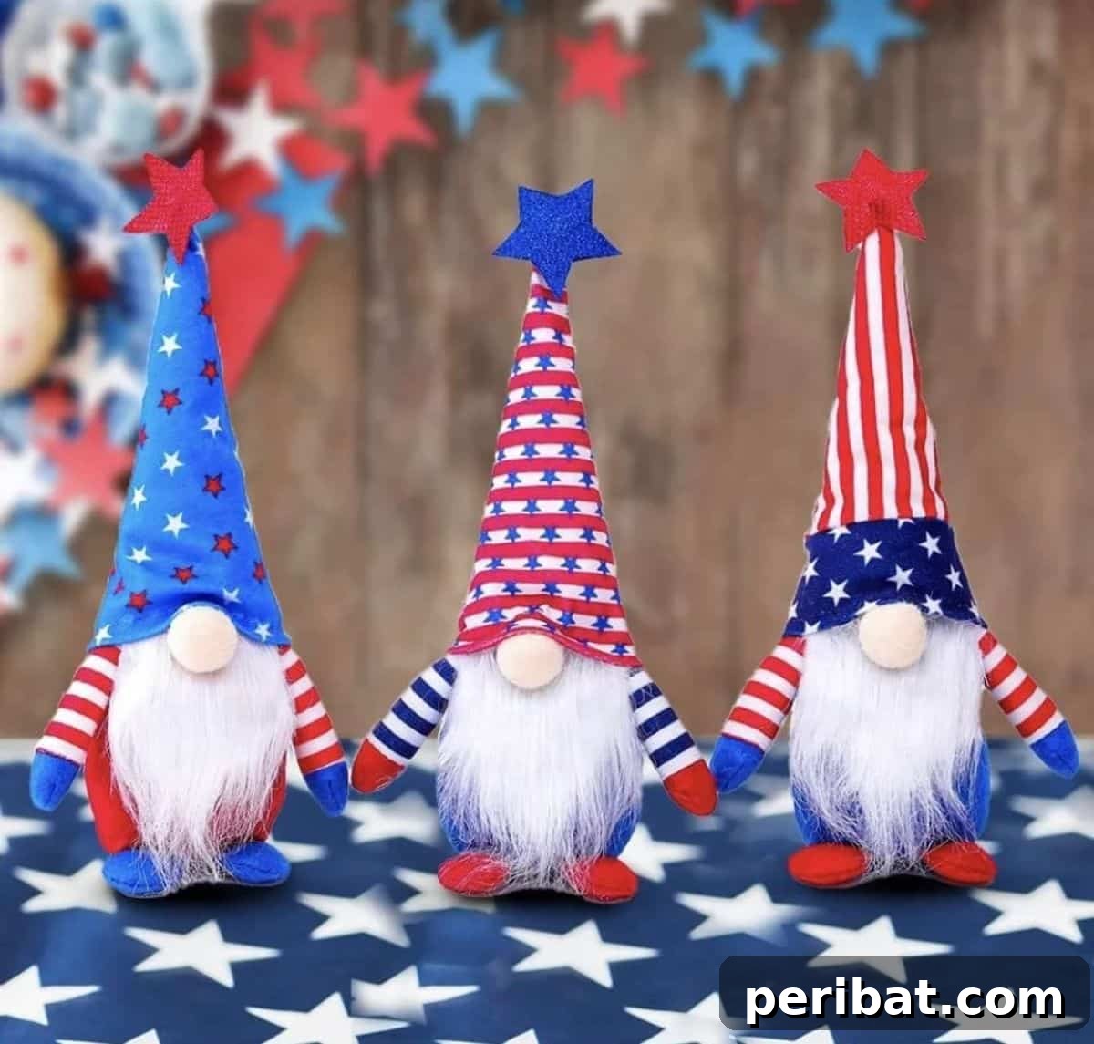Creative DIY Memorial Day Decor Ideas 15 Red, White, and Blue Patriotic Gnomes