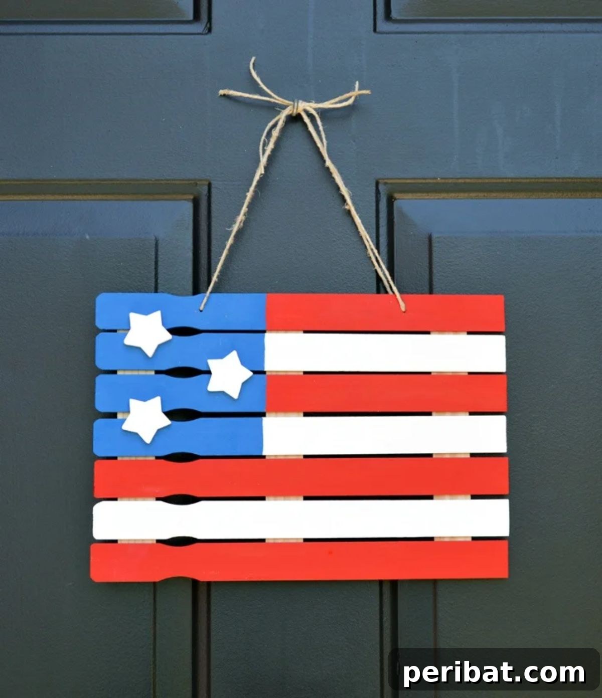 Creative DIY Memorial Day Decor Ideas 24 American Flag Paint Stick