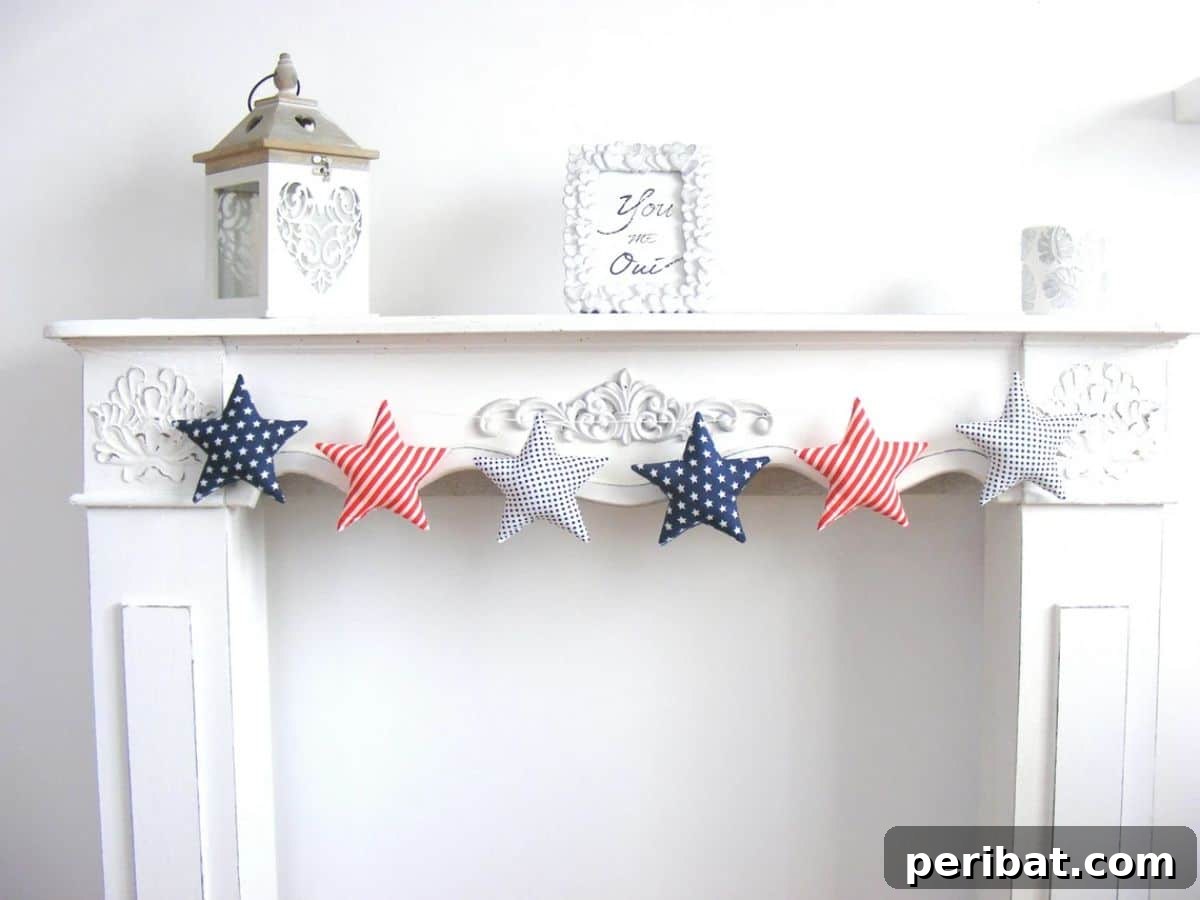 Creative DIY Memorial Day Decor Ideas 4 Patriotic Garland