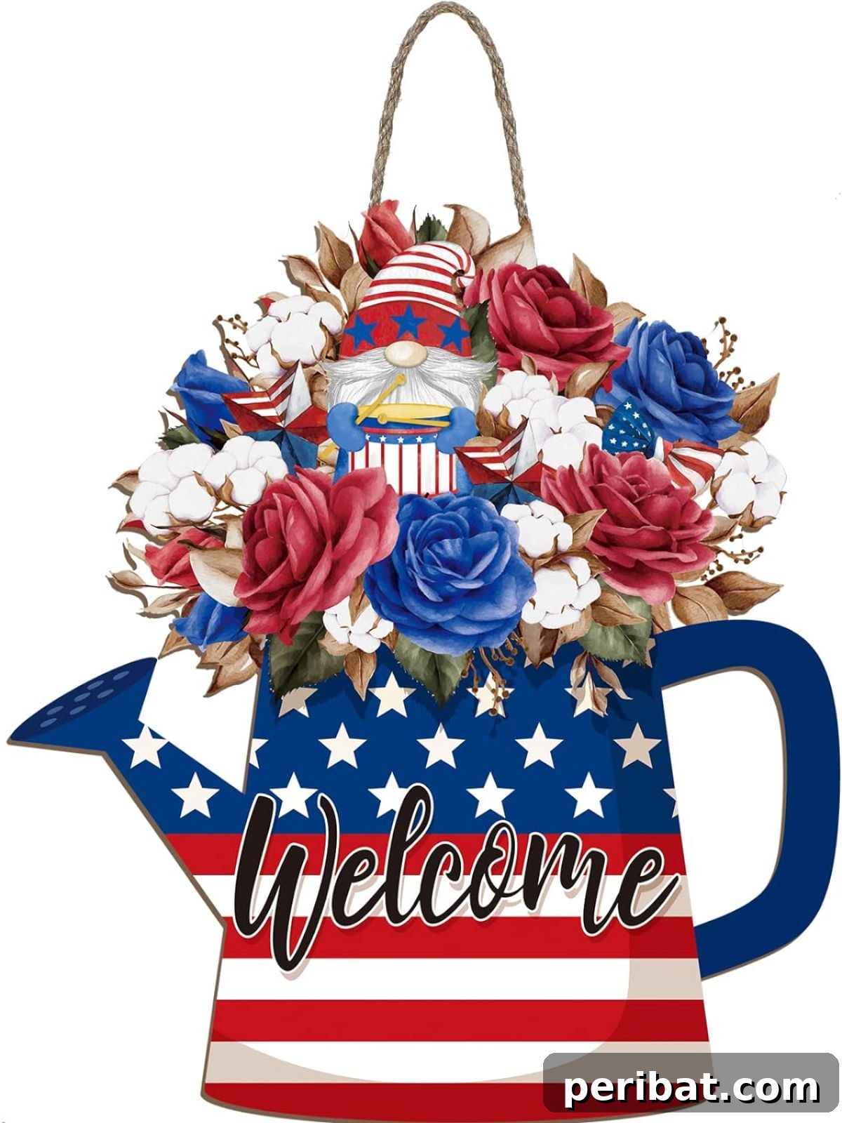 Creative DIY Memorial Day Decor Ideas 8 Welcome Sign American Wreath