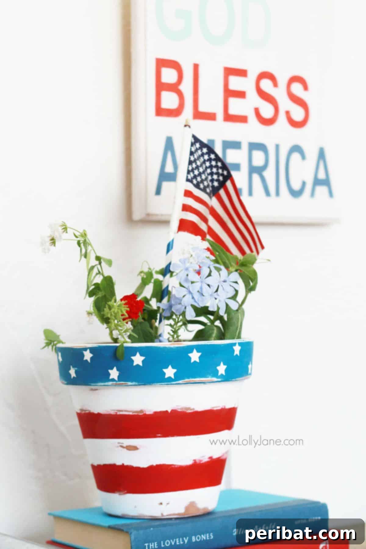 Creative DIY Memorial Day Decor Ideas 9 Stars + Stripes Patriotic Flower Pot