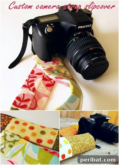 Parça Kumaşlardan Muhteşem Projeler: 100'den Fazla Yaratıcı Değerlendirme Fikri 14 DIY Fabric Camera Strap Cover