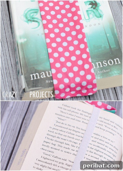 Parça Kumaşlardan Muhteşem Projeler: 100'den Fazla Yaratıcı Değerlendirme Fikri 16 DIY Fabric Scrap Bookmark