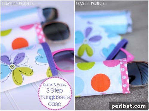 Parça Kumaşlardan Muhteşem Projeler: 100'den Fazla Yaratıcı Değerlendirme Fikri 21 DIY Fabric Scrap Glasses Case