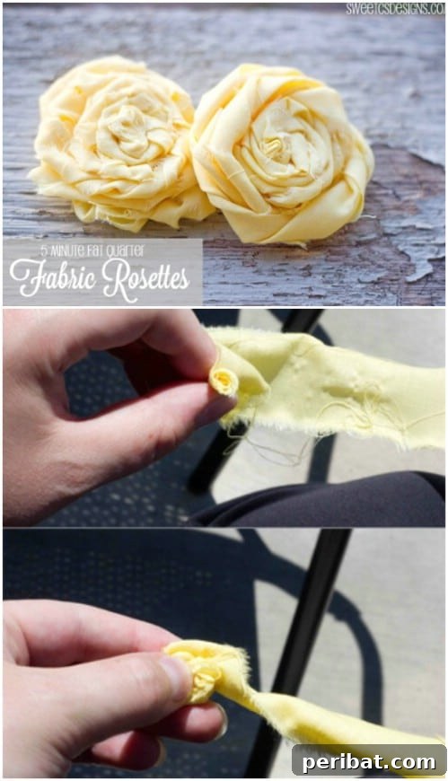 Parça Kumaşlardan Muhteşem Projeler: 100'den Fazla Yaratıcı Değerlendirme Fikri 27 DIY Fabric Scrap Roses for Decoration