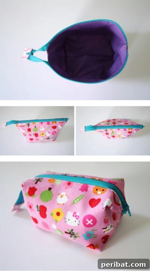 Parça Kumaşlardan Muhteşem Projeler: 100'den Fazla Yaratıcı Değerlendirme Fikri 28 DIY Waterproof Fabric Zipper Pouch