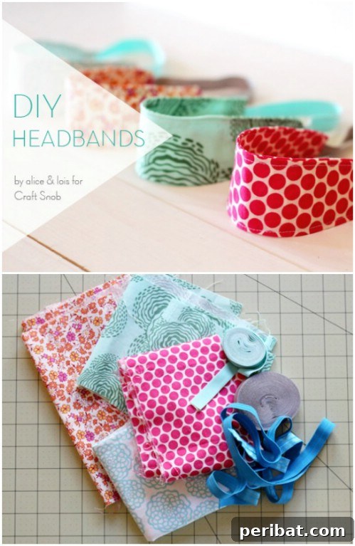Parça Kumaşlardan Muhteşem Projeler: 100'den Fazla Yaratıcı Değerlendirme Fikri 34 DIY Fabric Scrap Headbands with Elastic