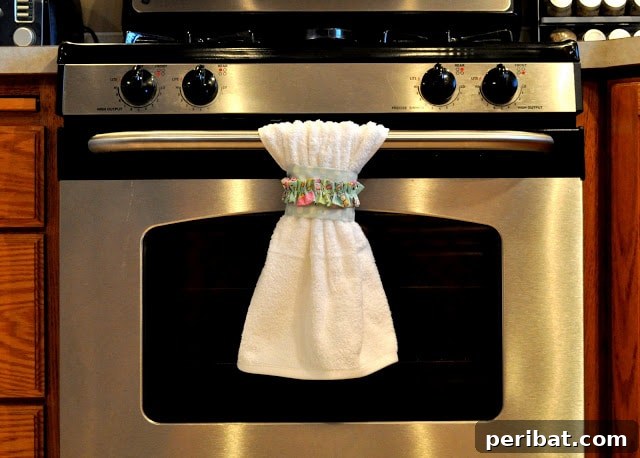 Parça Kumaşlardan Muhteşem Projeler: 100'den Fazla Yaratıcı Değerlendirme Fikri 6 DIY Fabric Dishtowel Belts with Velcro