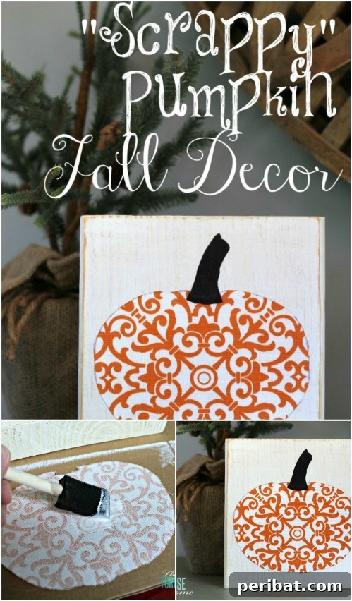 Parça Kumaşlardan Muhteşem Projeler: 100'den Fazla Yaratıcı Değerlendirme Fikri 54 DIY Fabric Scrap Pumpkin Fall Decoration