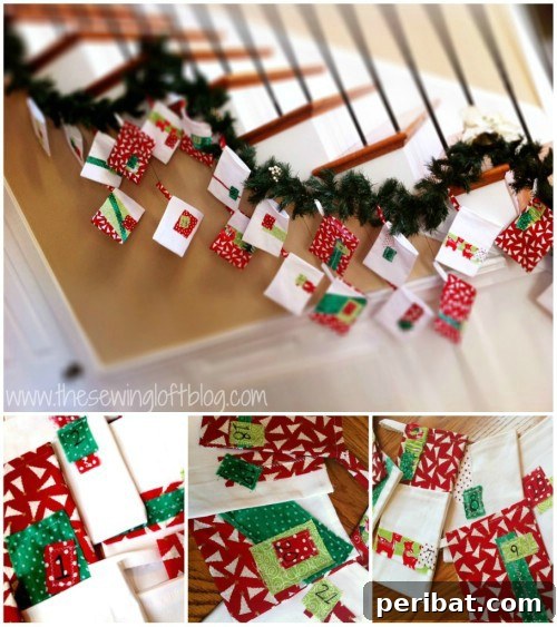 Parça Kumaşlardan Muhteşem Projeler: 100'den Fazla Yaratıcı Değerlendirme Fikri 59 DIY Fabric Scrap Advent Calendar