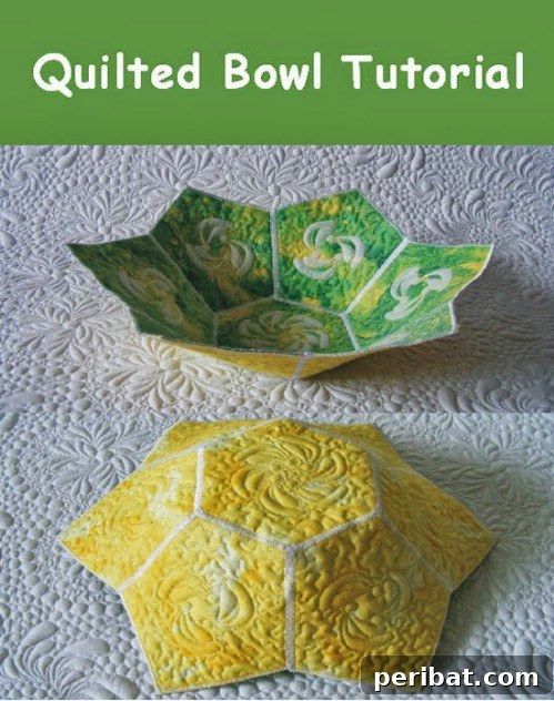 Parça Kumaşlardan Muhteşem Projeler: 100'den Fazla Yaratıcı Değerlendirme Fikri 67 DIY Fabric Scrap Quilted Decorative Bowl