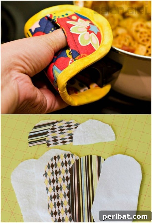 Parça Kumaşlardan Muhteşem Projeler: 100'den Fazla Yaratıcı Değerlendirme Fikri 68 DIY Fabric Scrap Quilted Hot Pads