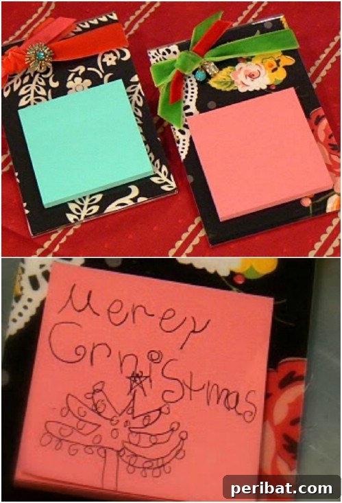 Parça Kumaşlardan Muhteşem Projeler: 100'den Fazla Yaratıcı Değerlendirme Fikri 72 DIY Fabric Scrap Post-It Note Holder