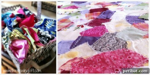 Parça Kumaşlardan Muhteşem Projeler: 100'den Fazla Yaratıcı Değerlendirme Fikri 93 DIY Fabric Scraps Sewn into New Yardage
