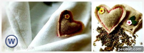 Parça Kumaşlardan Muhteşem Projeler: 100'den Fazla Yaratıcı Değerlendirme Fikri 96 DIY Fabric Scrap Scented Pins with Dried Lavender