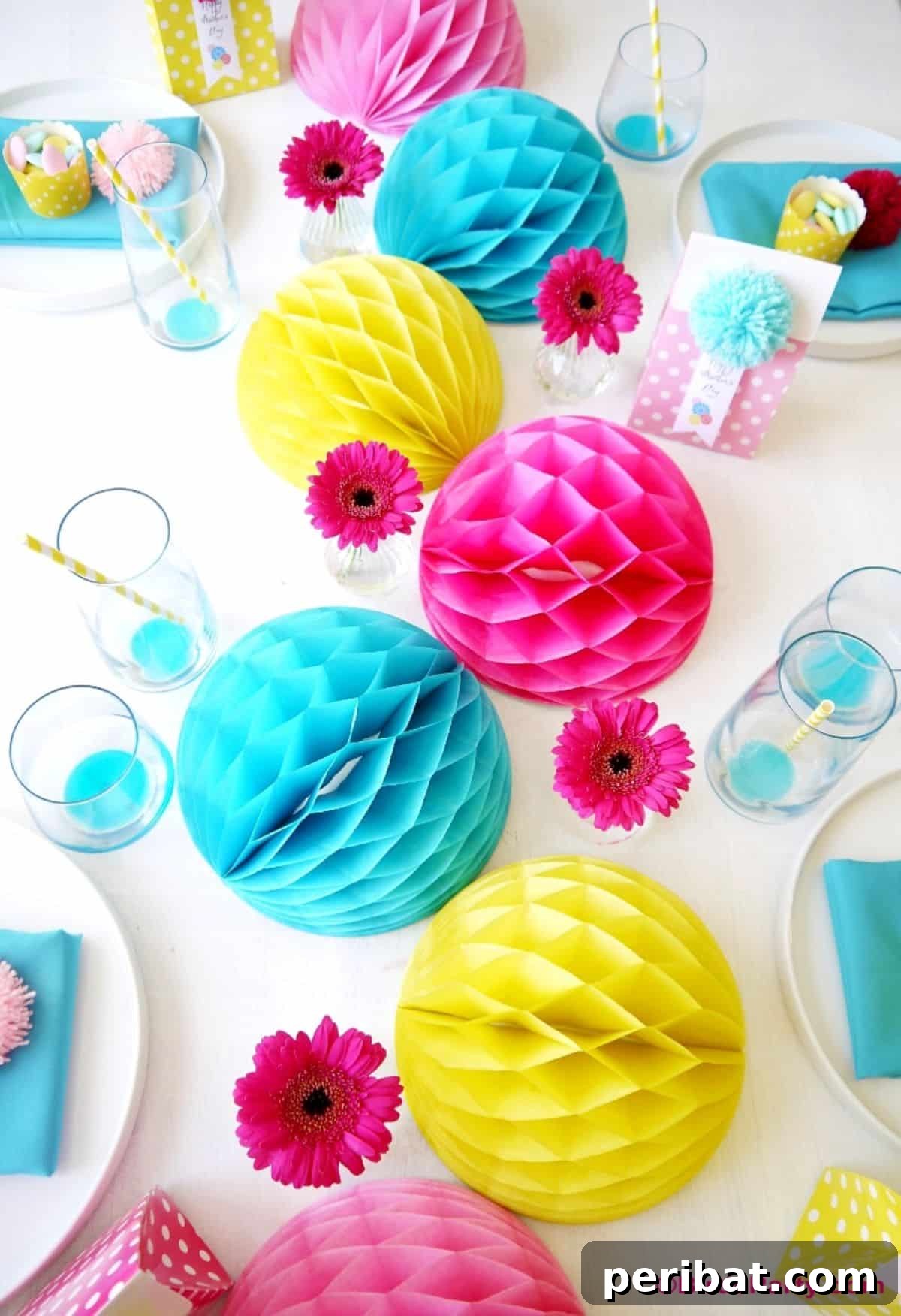 Mother's Day DIY Color Pop Tablescape