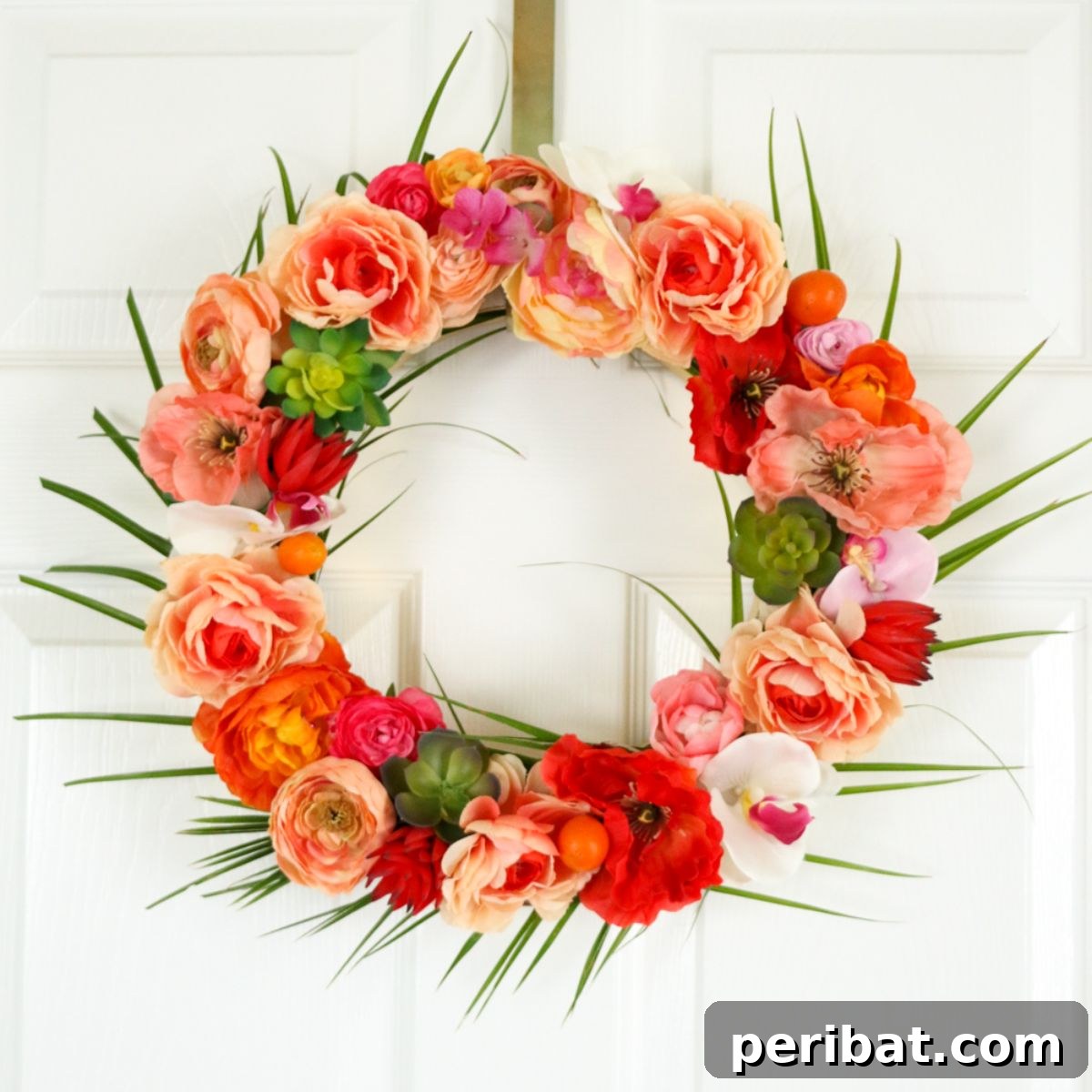 A Tropical Floral Wreath