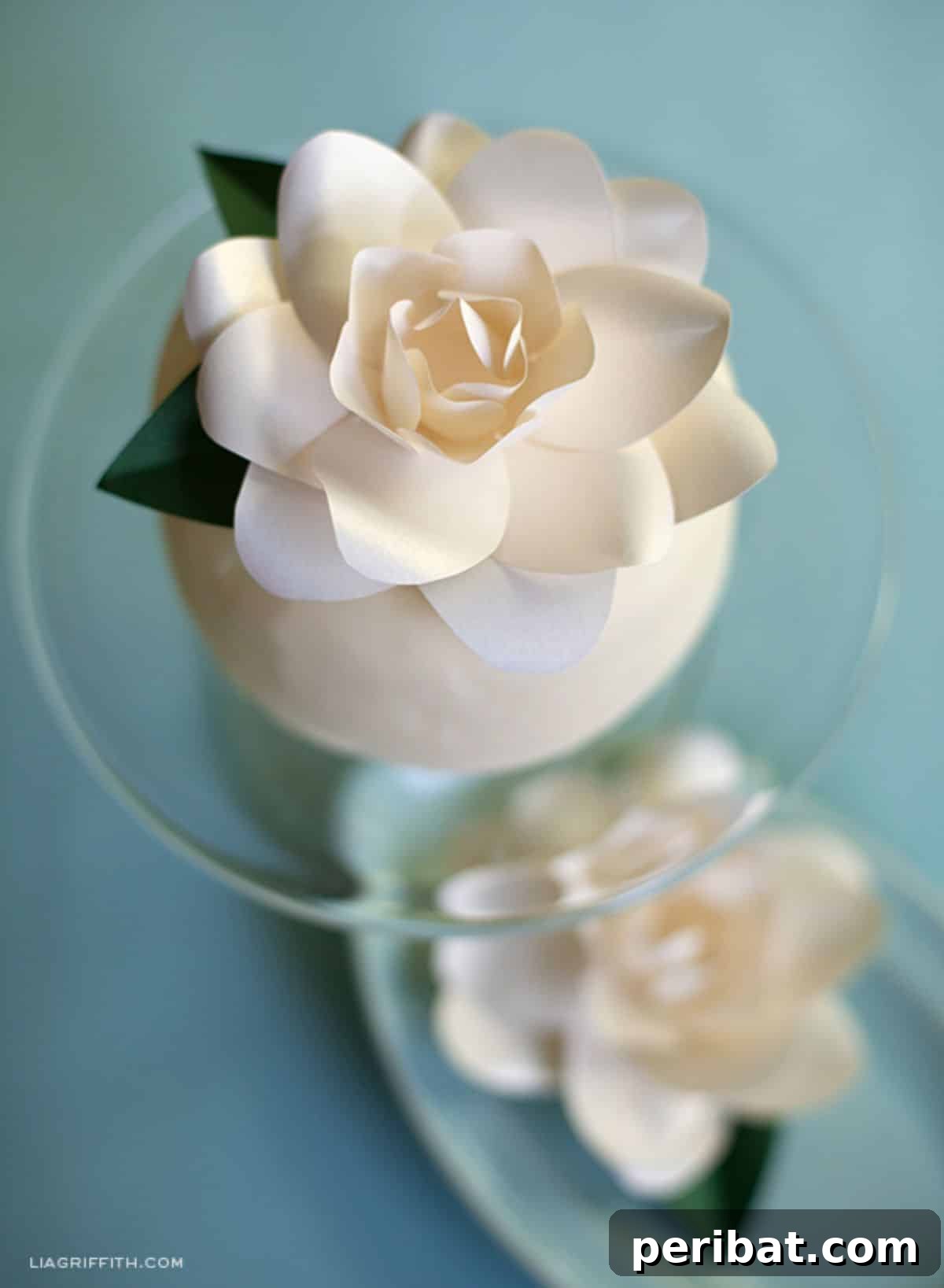 Frosted Paper Gardenia