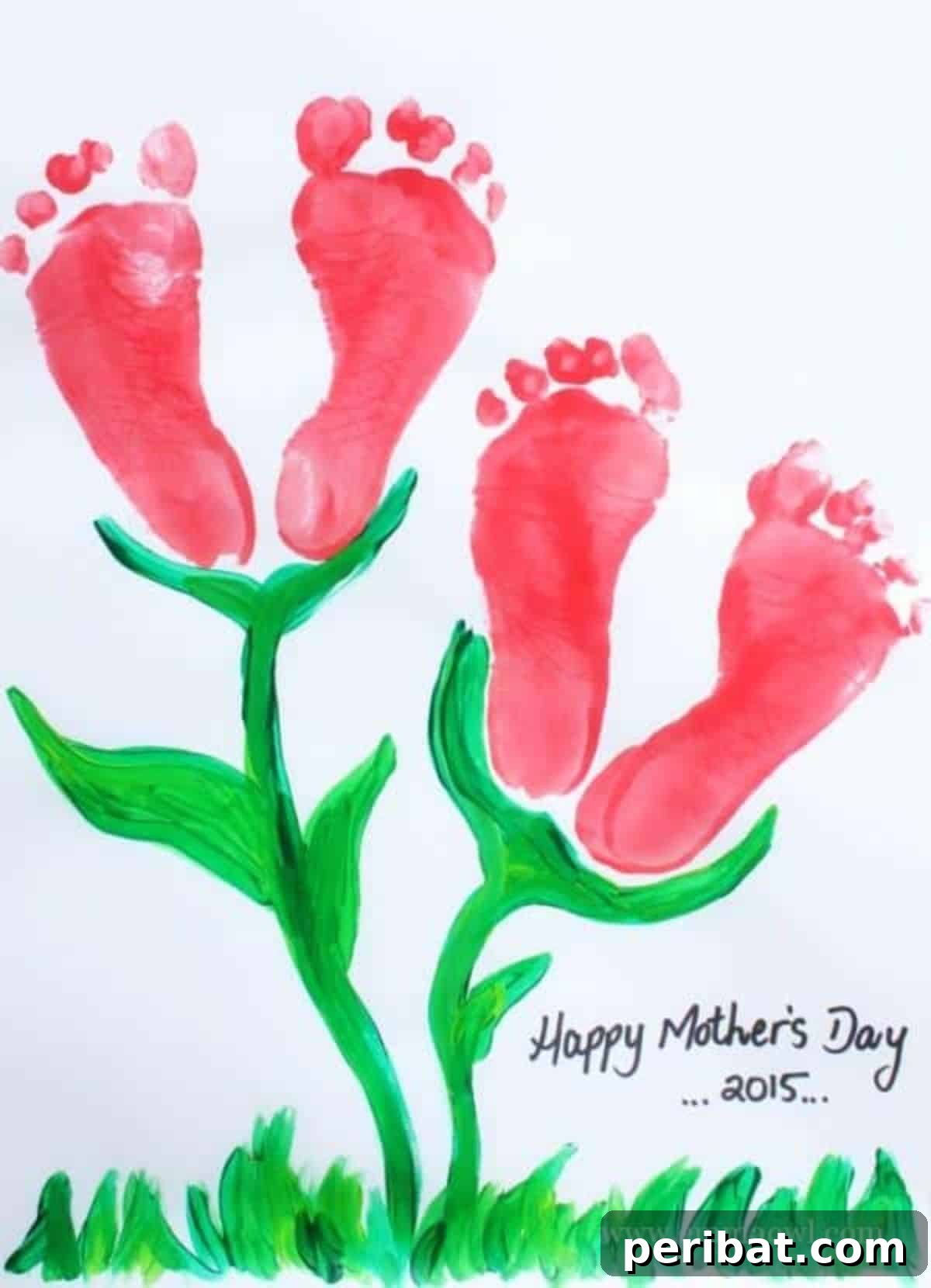 Mother’s Day Footprint Flower Keepsake