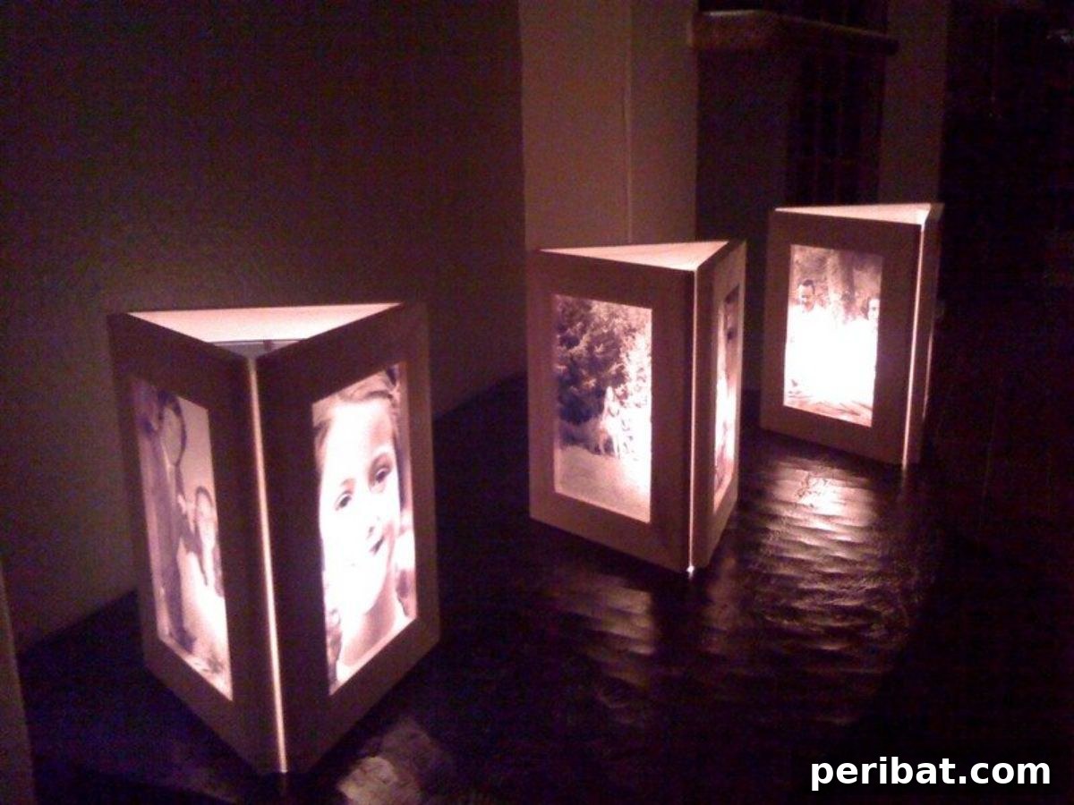 31 Homemade Father's Day Decor and Gift Ideas 16 Wonderful Glowing Photo Luminaries | 4 Easy Steps