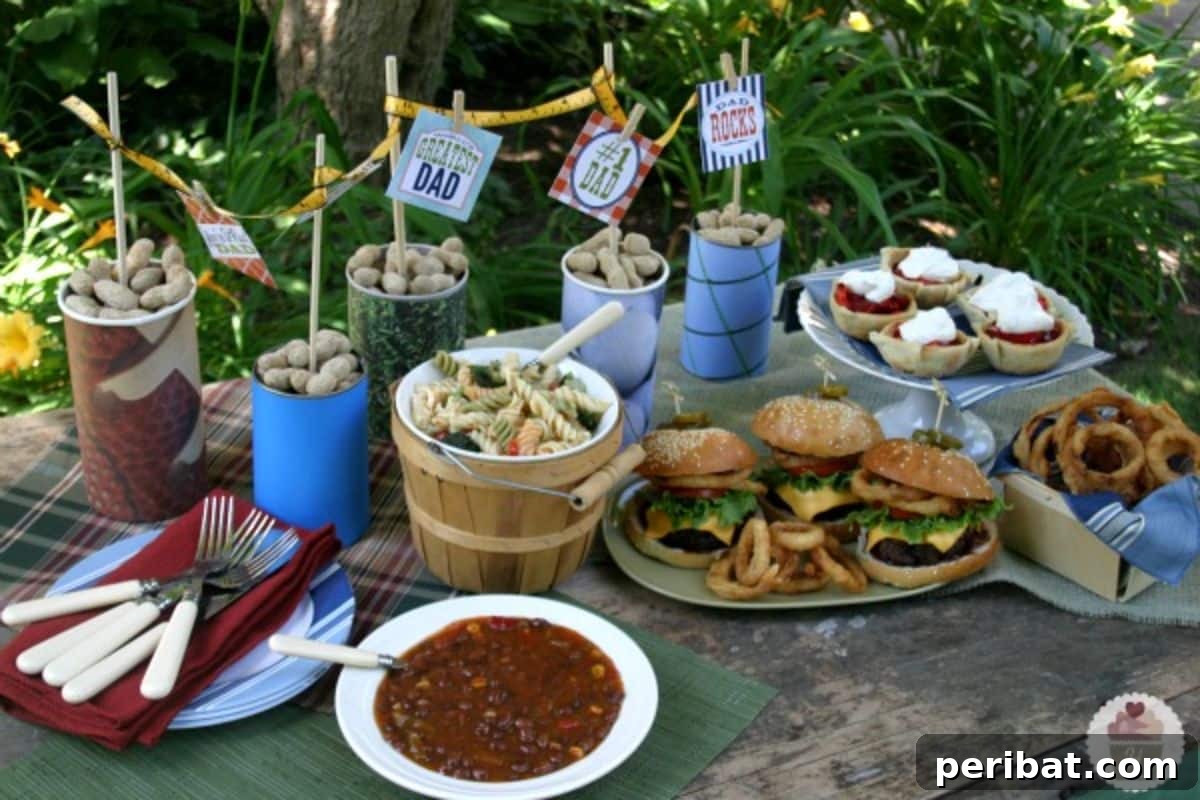 31 Homemade Father's Day Decor and Gift Ideas 23 Father’s Day Party Centerpiece