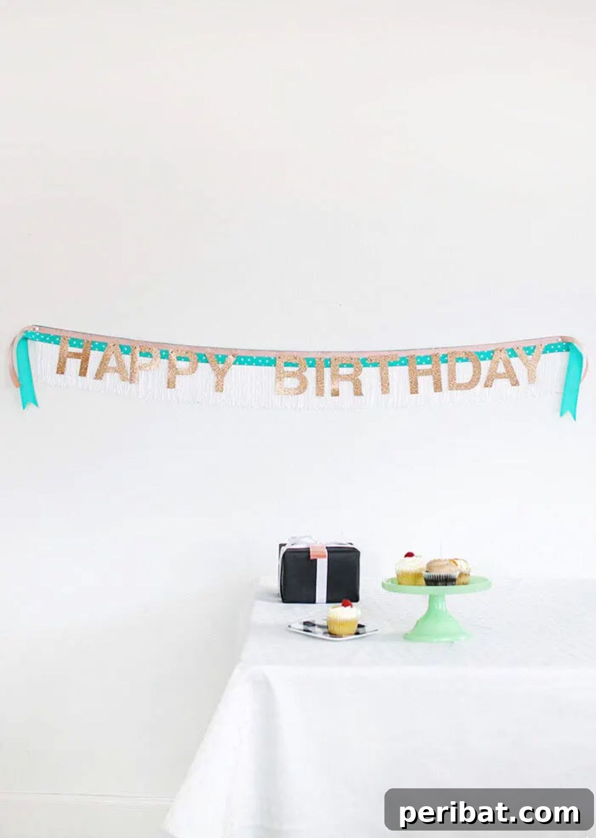 Guide to crafting a festive and customizable DIY fringe banner for birthdays