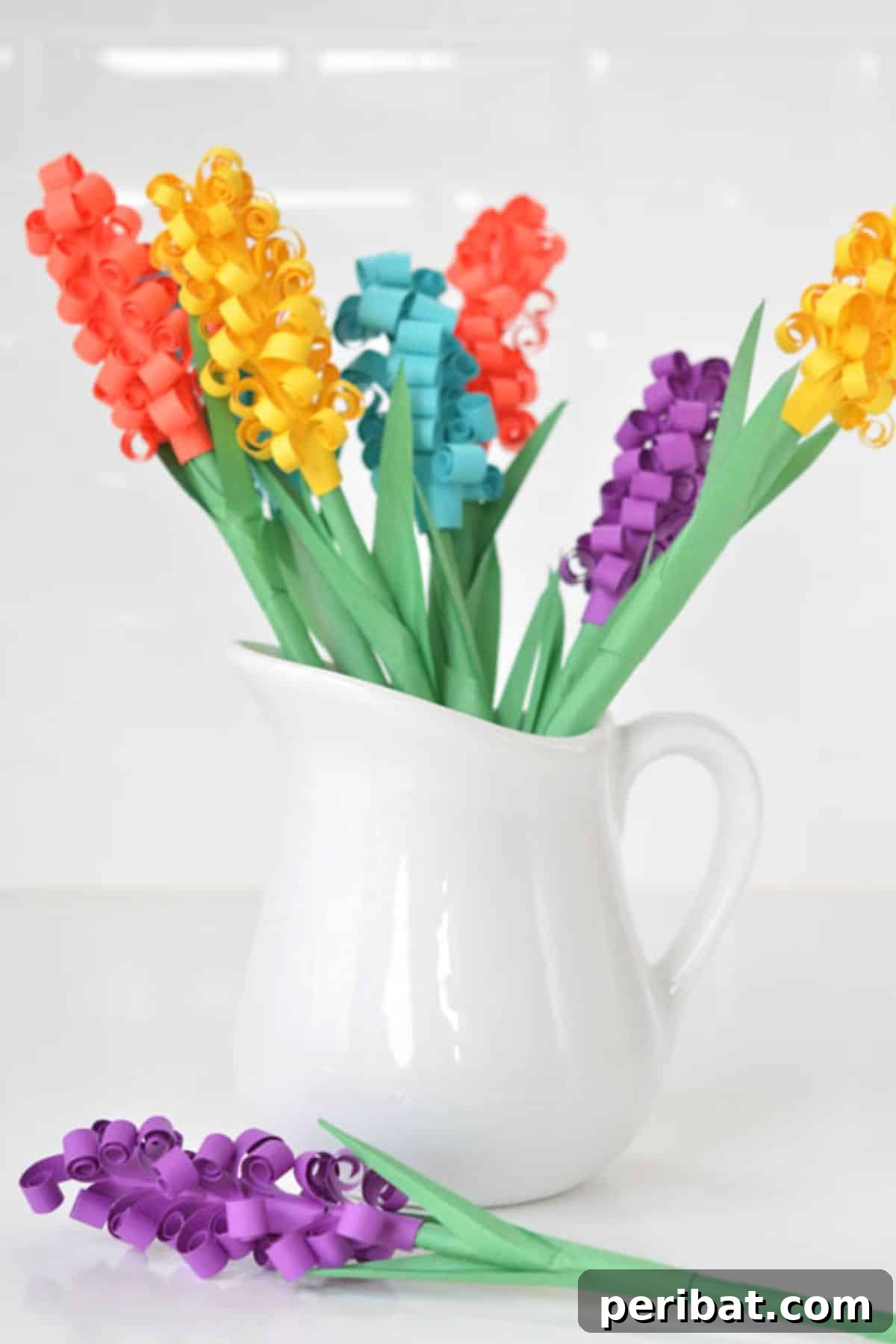 DIY paper hyacinth flowers to add unique beauty to birthday celebrations