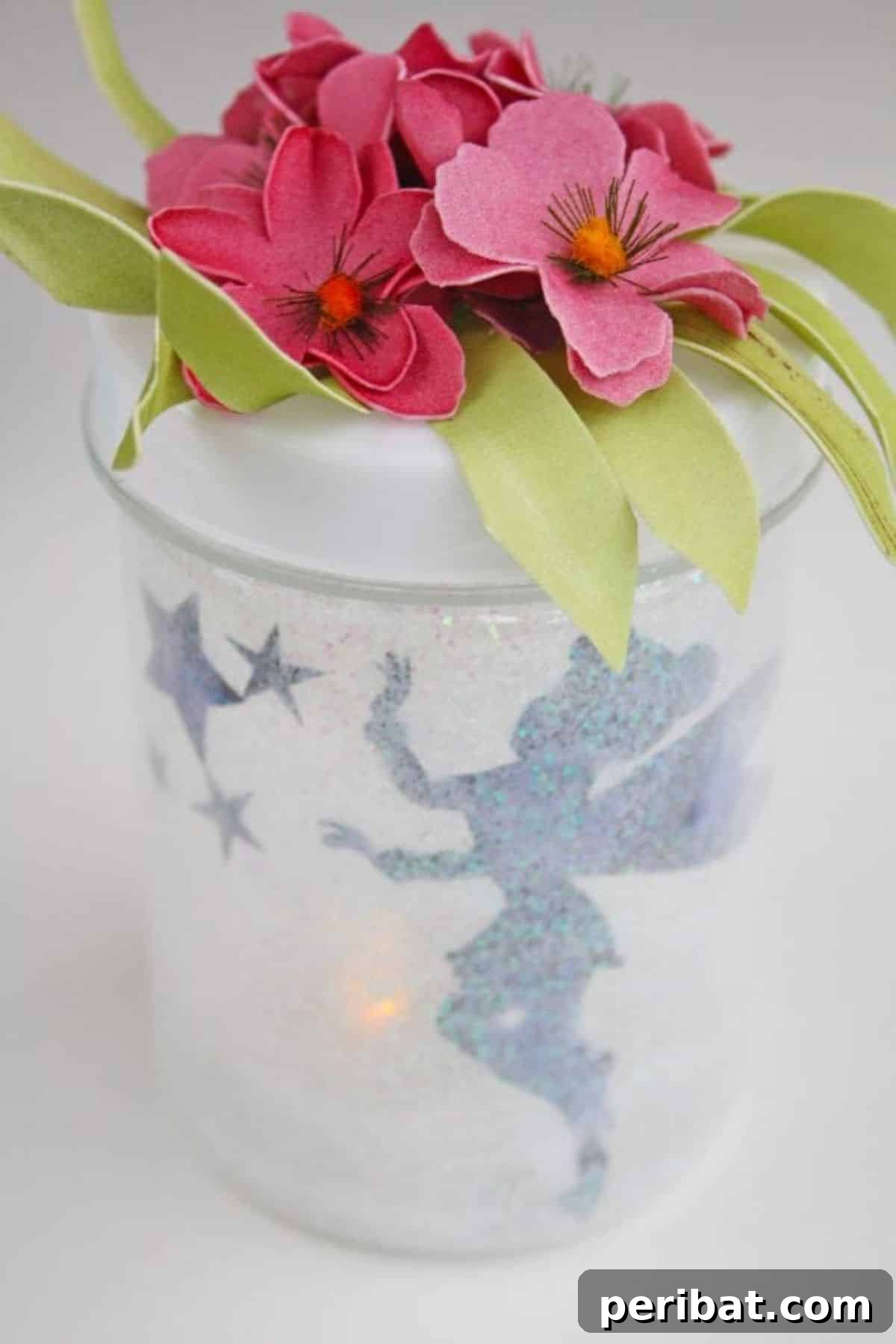 DIY illuminated fairy jars for magical birthday party centerpieces