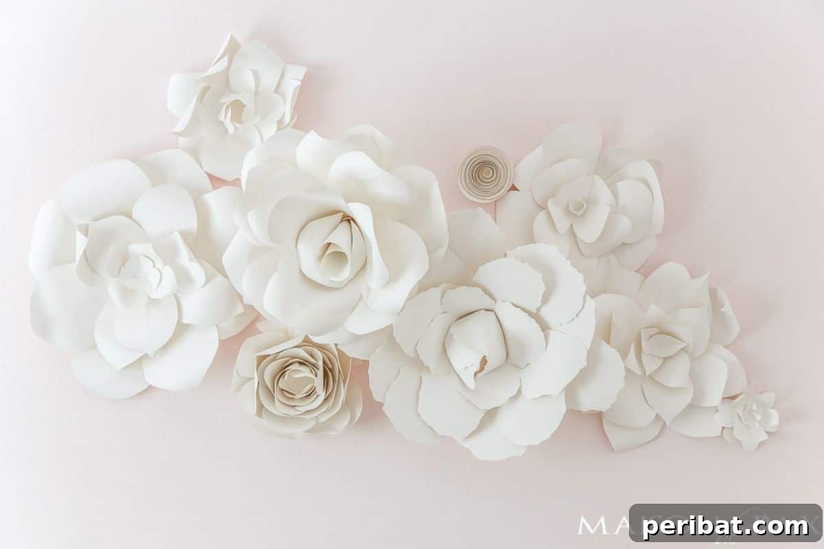 Tutorial for crafting stunning DIY giant paper flowers for elegant birthday decor