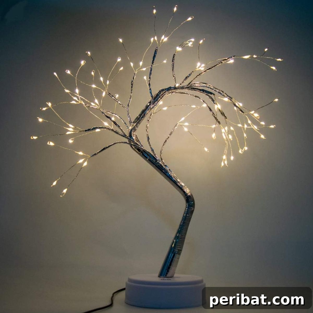 Inspiration from LED firefly tree lights (bonsai style) for magical birthday centerpieces