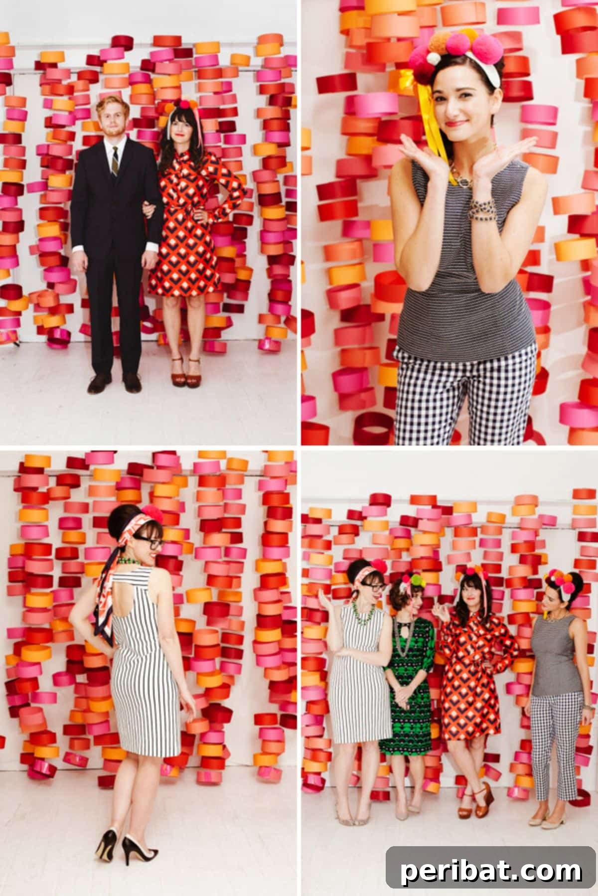DIY circle photo booth for a vibrant and interactive birthday party experience