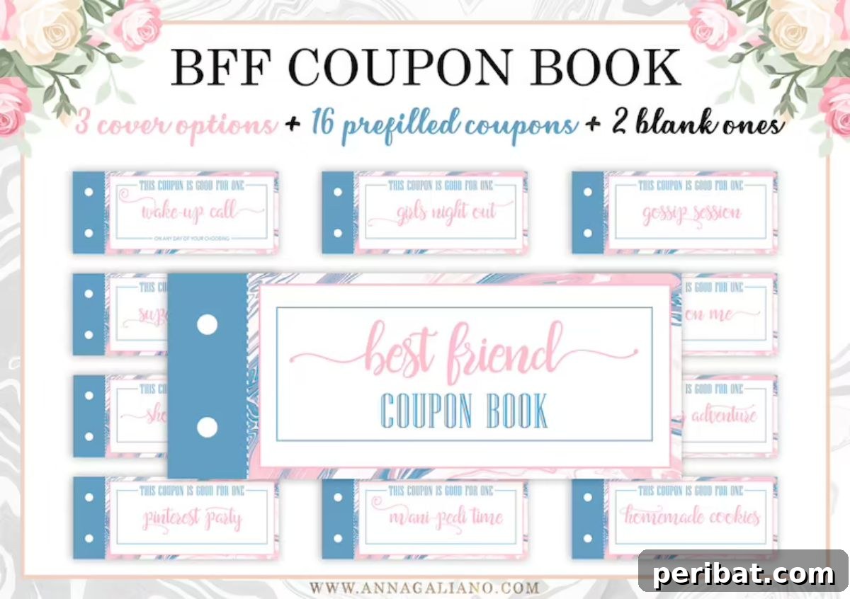 50 Heartfelt Handmade Birthday Gifts 12 Best Friend Coupon Book
